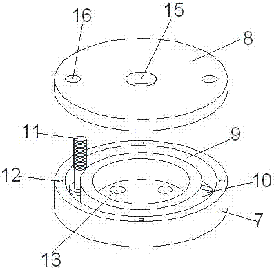 Handheld side tie rod positioning and rotating universal milling machine