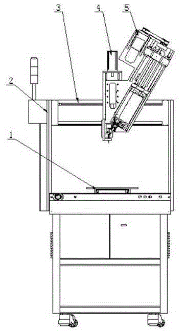 Large-barrel dispenser servo glue discharging device