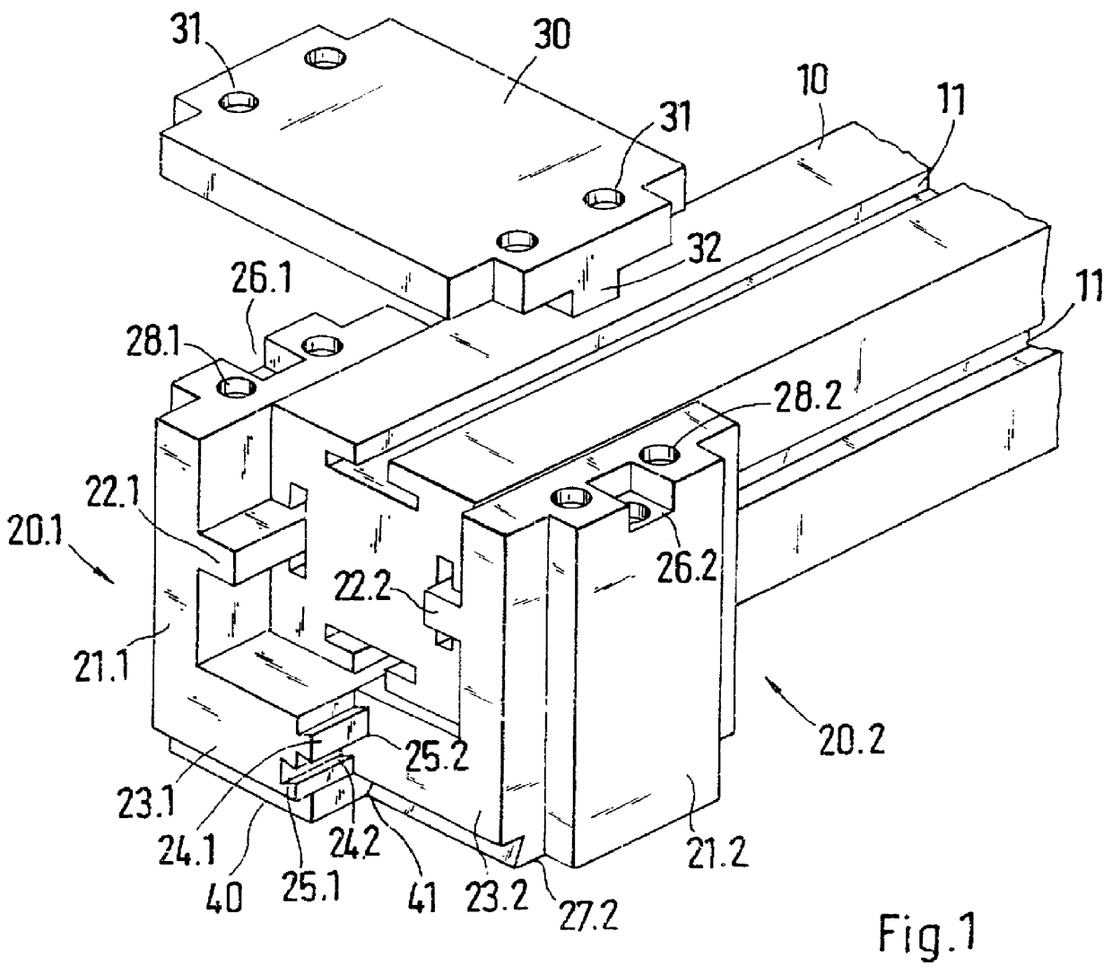 Support for busbars of a busbar system