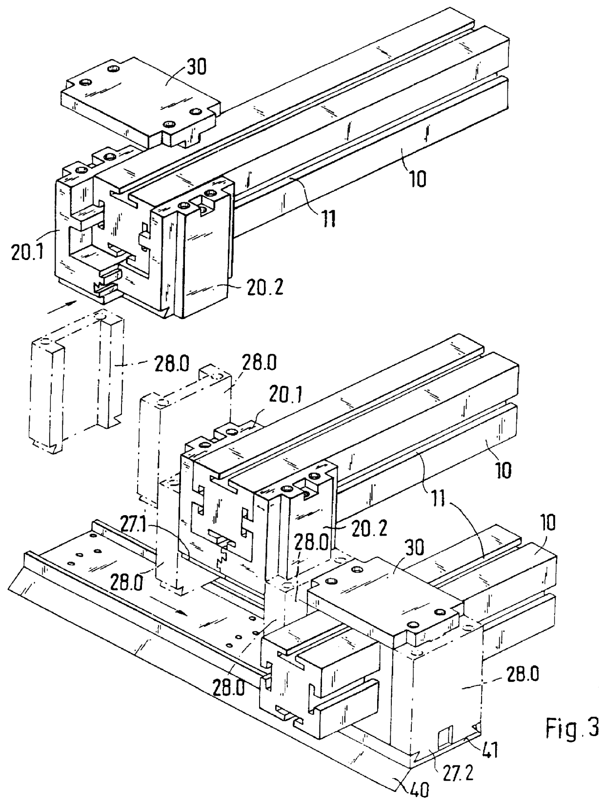 Support for busbars of a busbar system