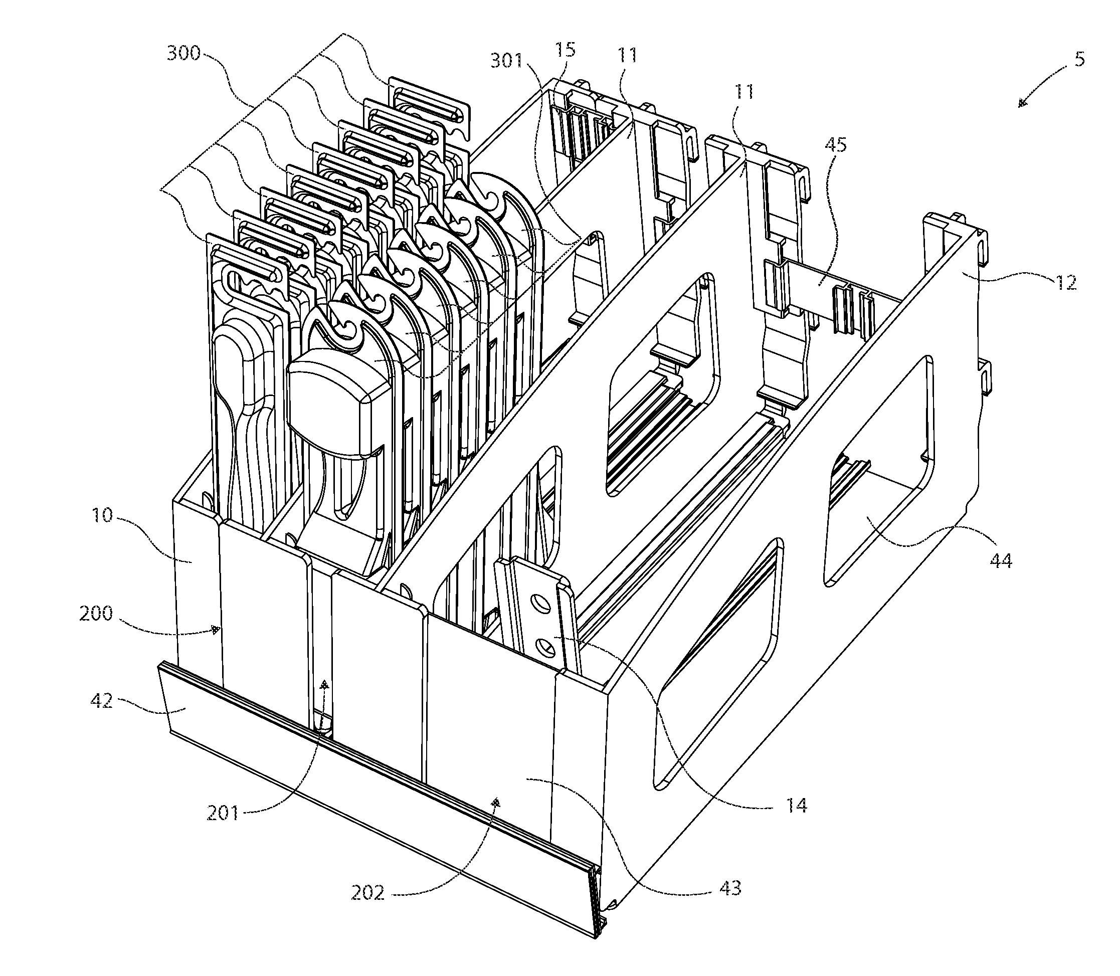 Hanging product divider and pusher systems and methods for dividing, pushing and/or dispensing one or more retail products