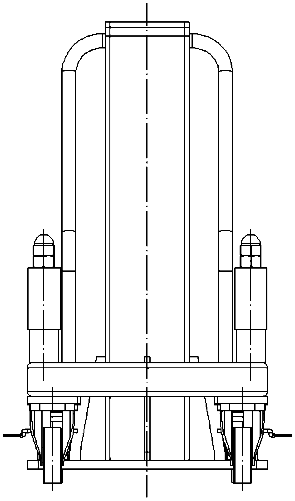 Movable vehicle body supporting body suitable for different vehicle types of rail transit and unwheeling method