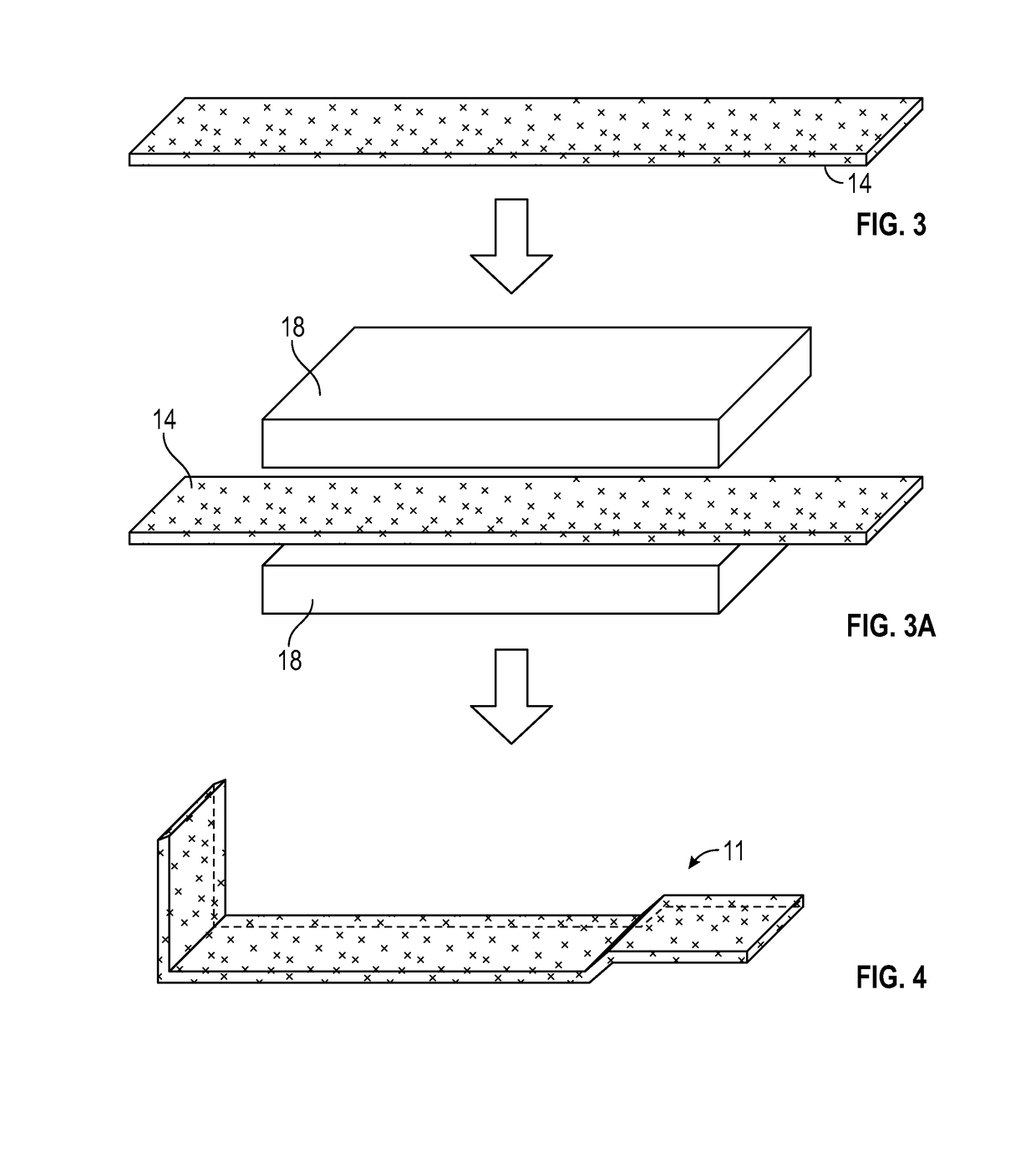 Light weight housing for internal component and method of making