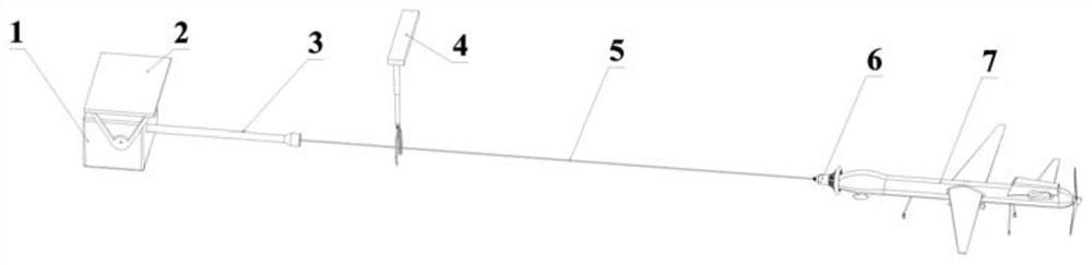 A mechanical traction type unmanned aerial vehicle aerial retractable device