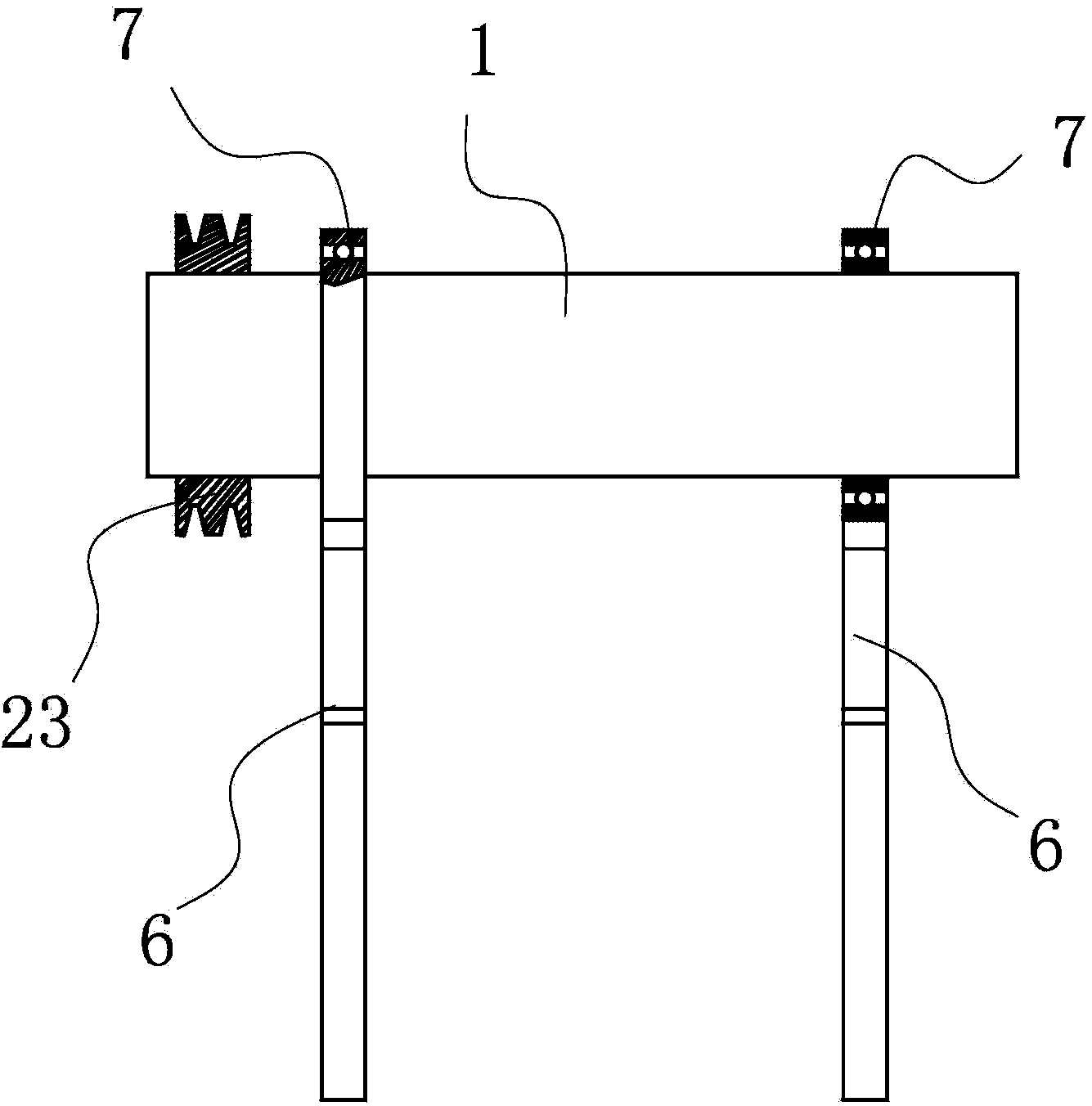 Roller drying system based on solar air heating