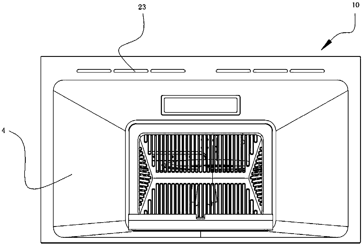 Air curtain range hood