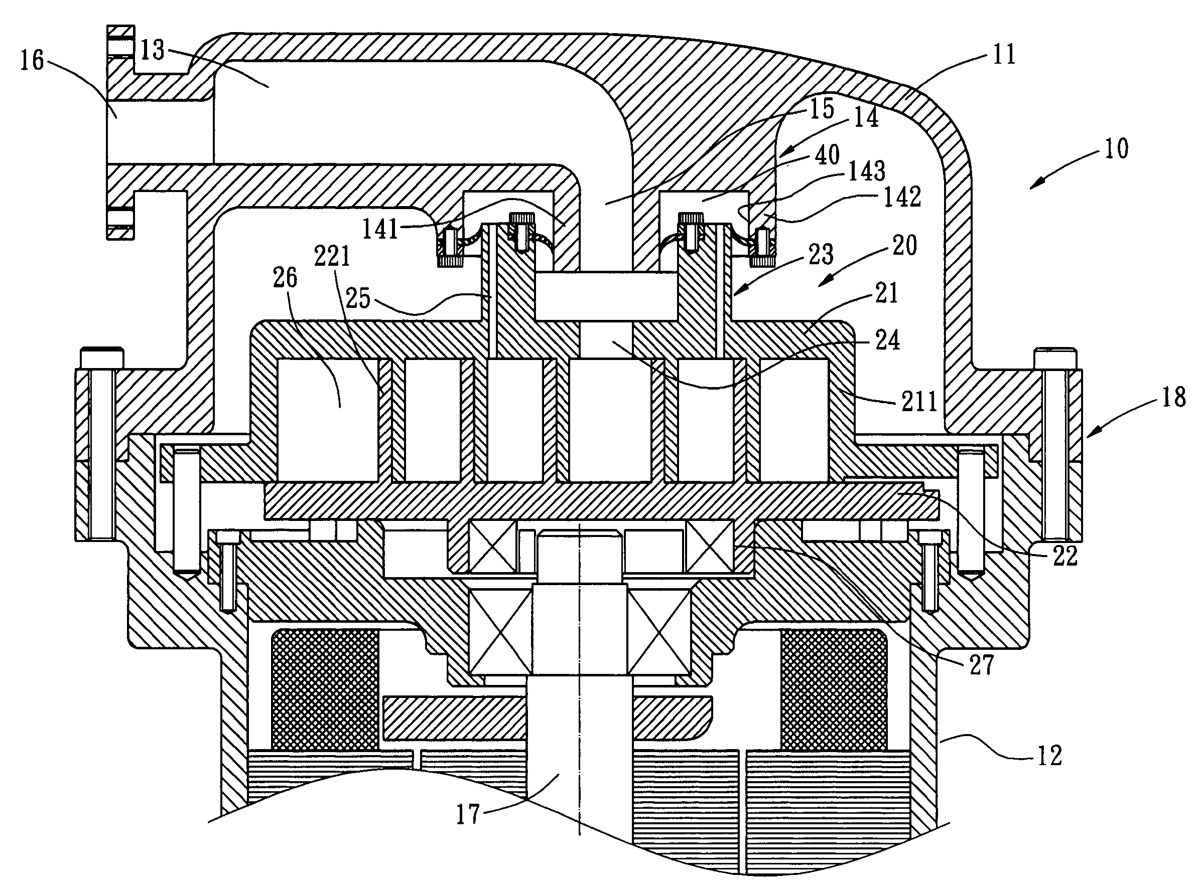 Axial compliance mechanism of scroll compressor