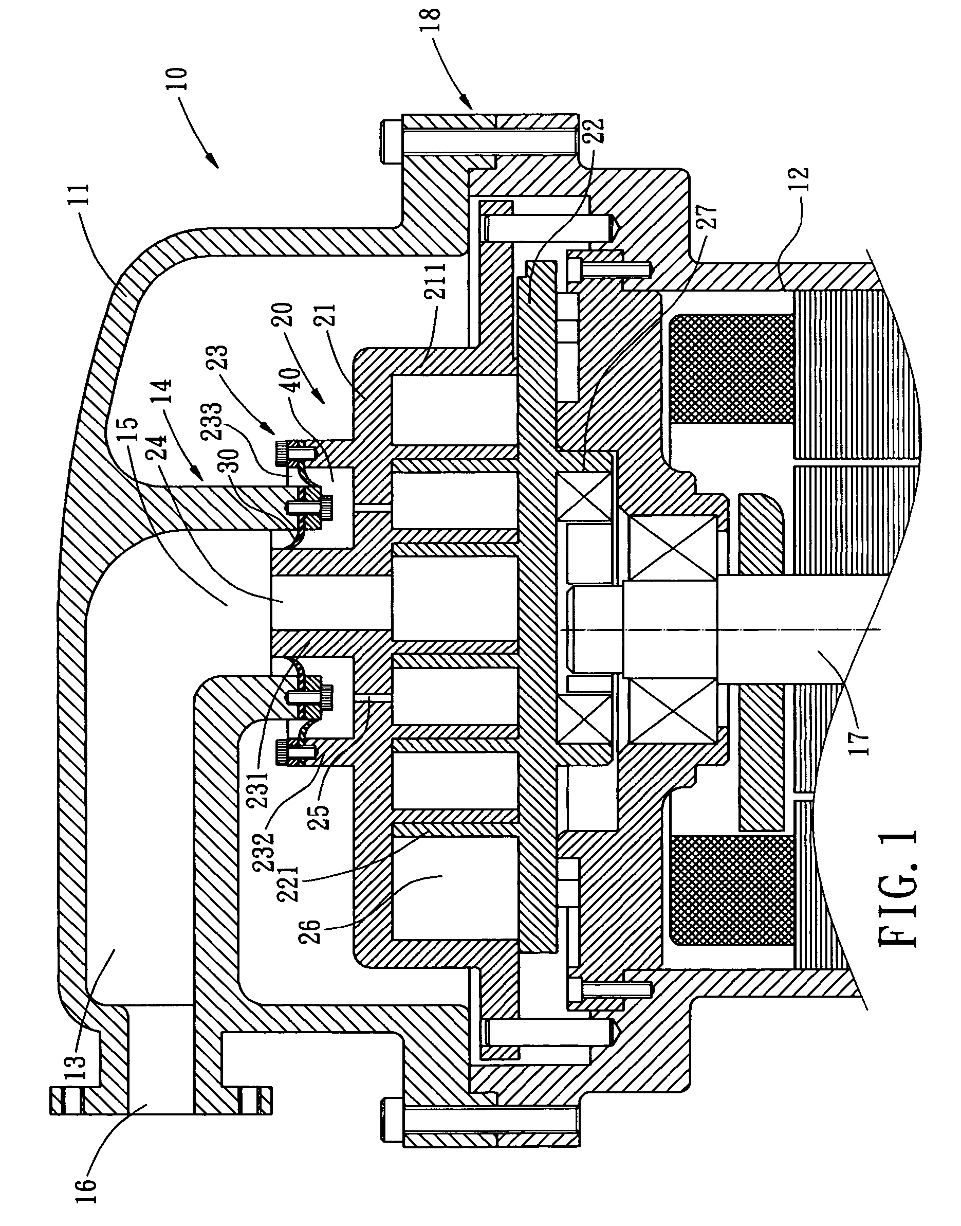 Axial compliance mechanism of scroll compressor