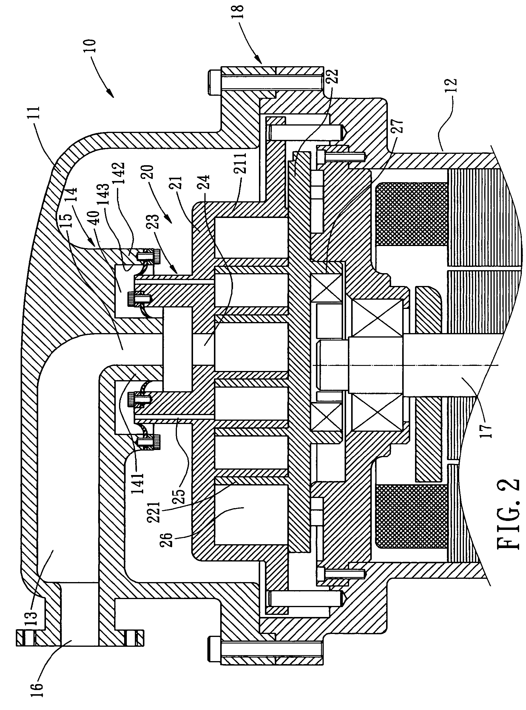 Axial compliance mechanism of scroll compressor