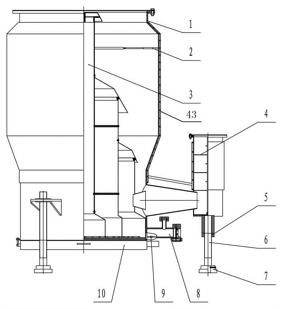 Large-caliber high vacuum oil diffusion pump