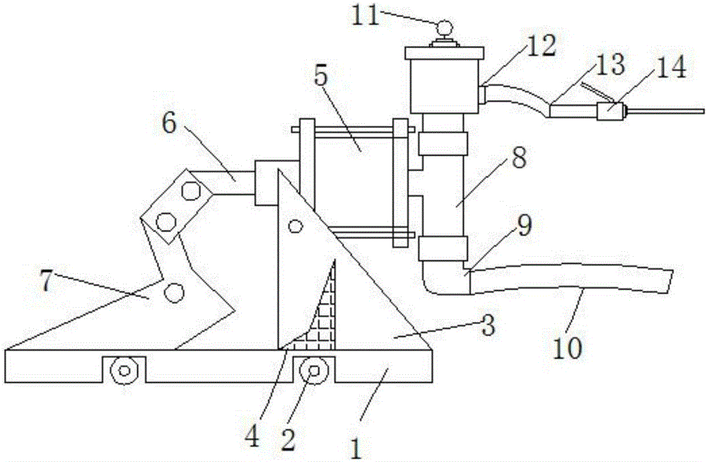 Cement mortar spraying grouter