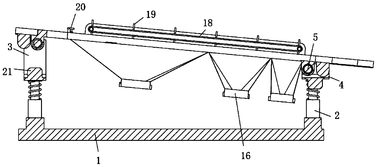 Screening device used for finished nut product