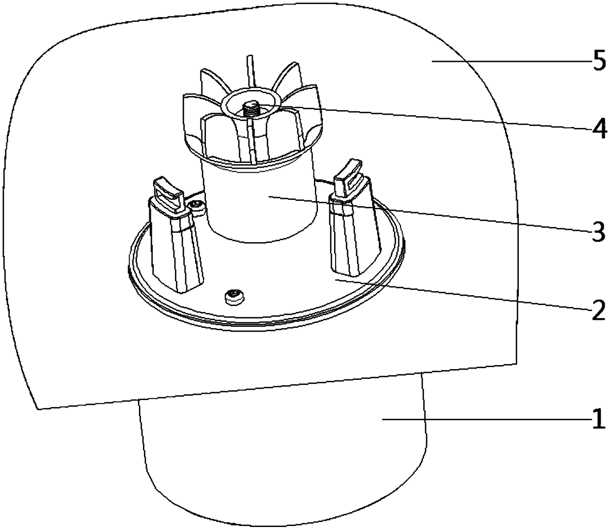 Semi-open water pump with optimized impeller structure and using method thereof