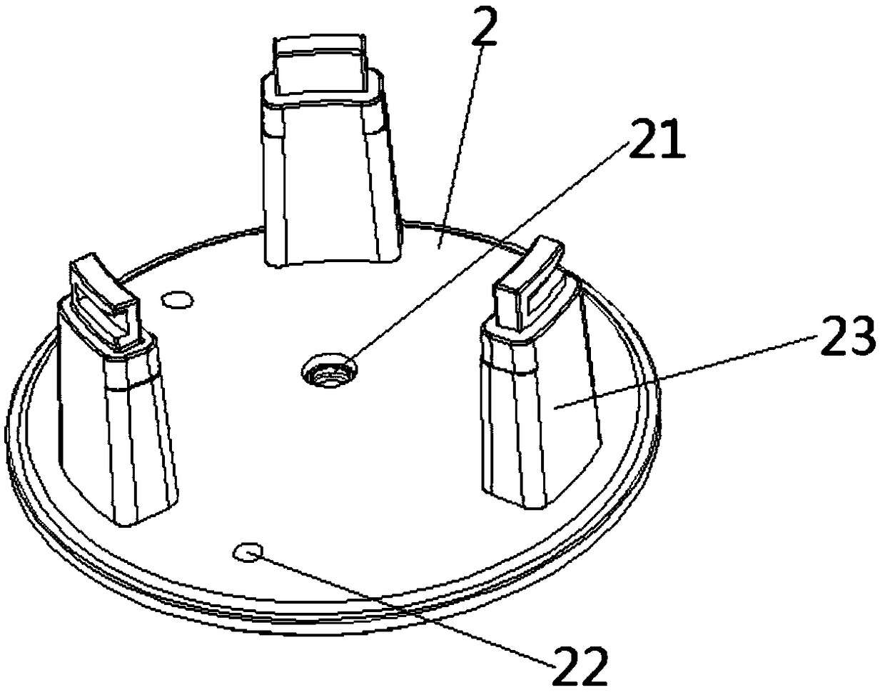 Semi-open water pump with optimized impeller structure and using method thereof