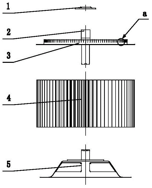 Wind wheel for range hood