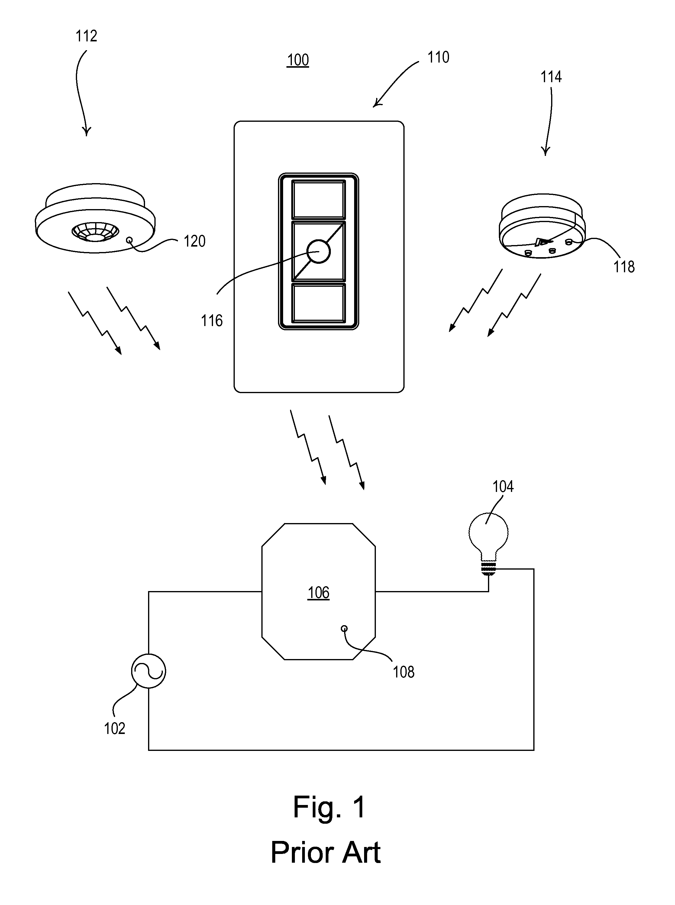 Two-part load control system mountable to a single electrical wallbox