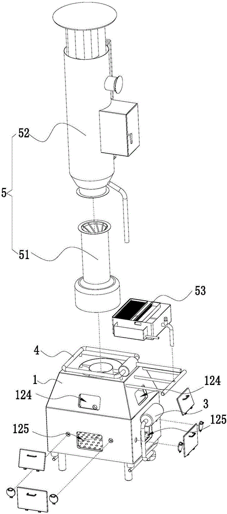 Domestic waste treatment device