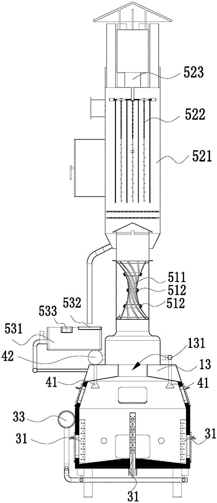 Domestic waste treatment device