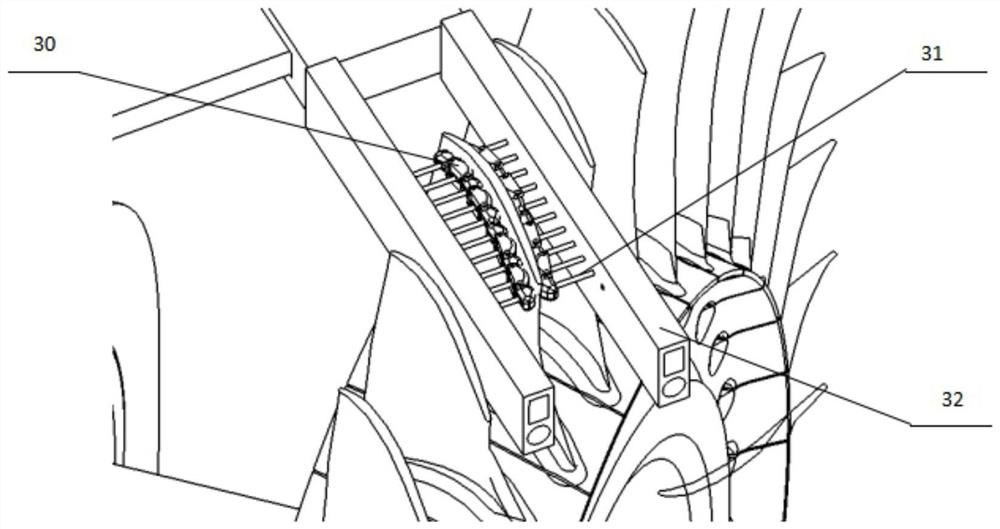 Aero-engine blisk-blade welding repair clamping device