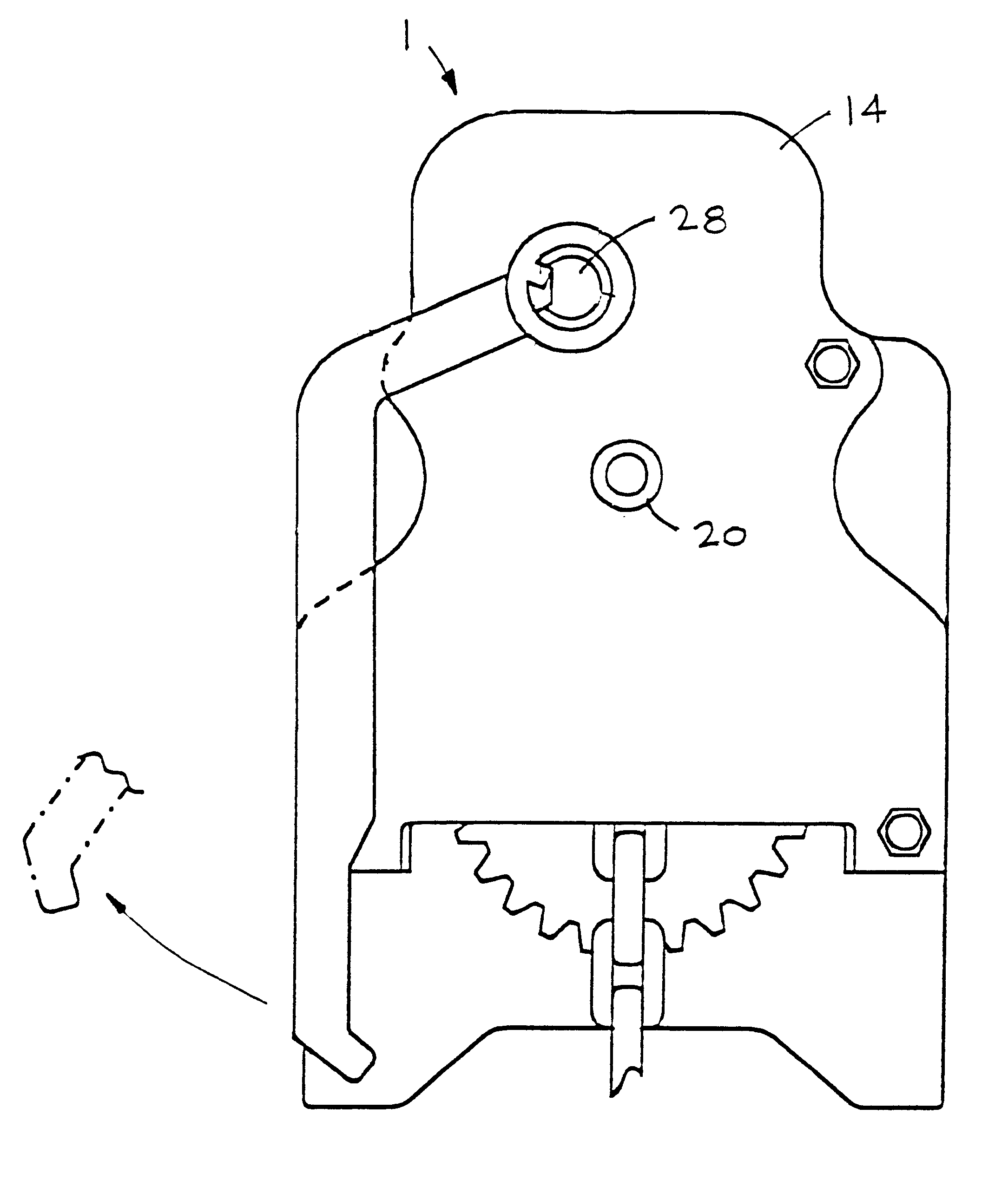 Electronic sensor for a quick release hand brake