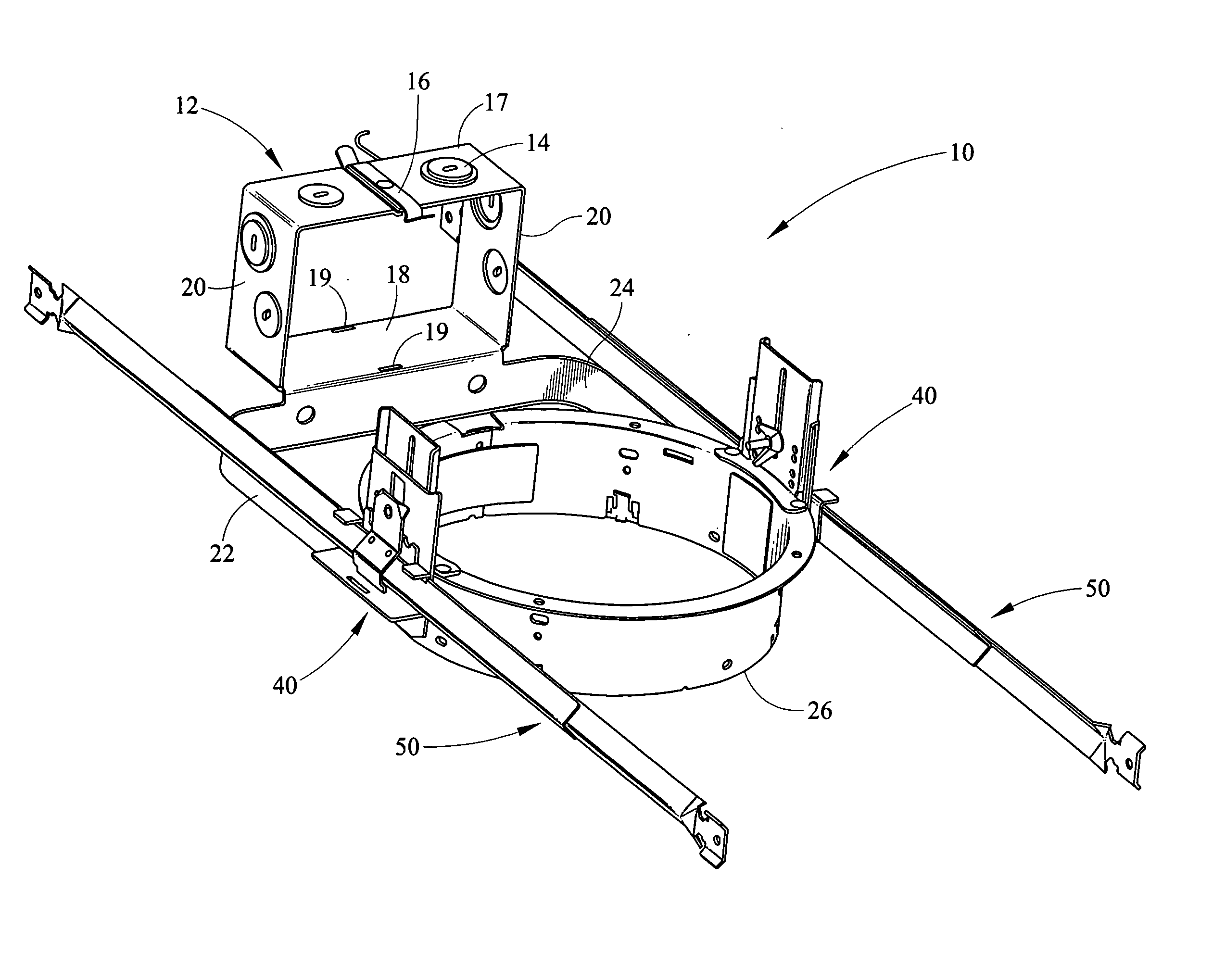 Hanger bar centering mechanism