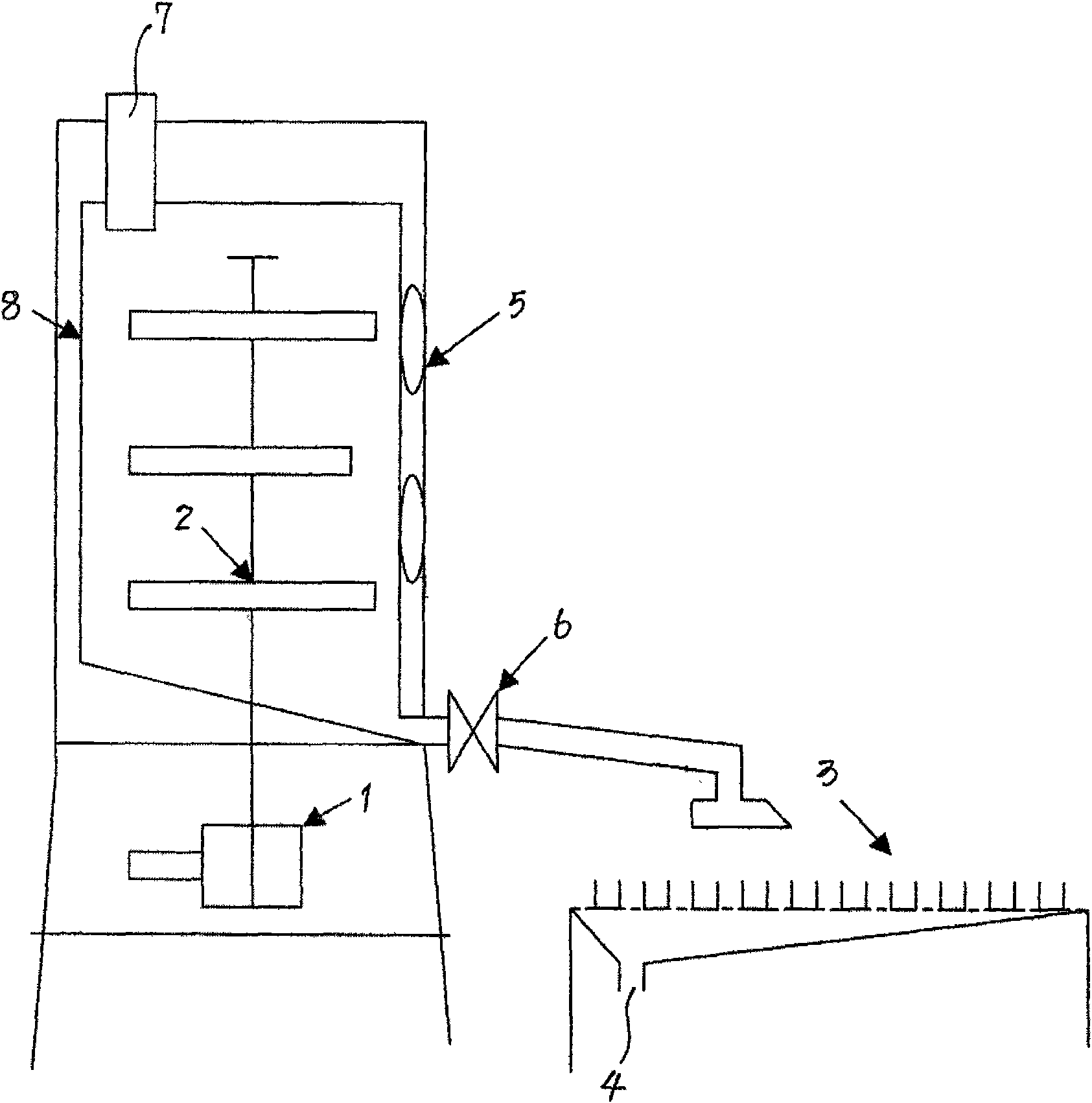 Device for de-sugaring and processing dairy product