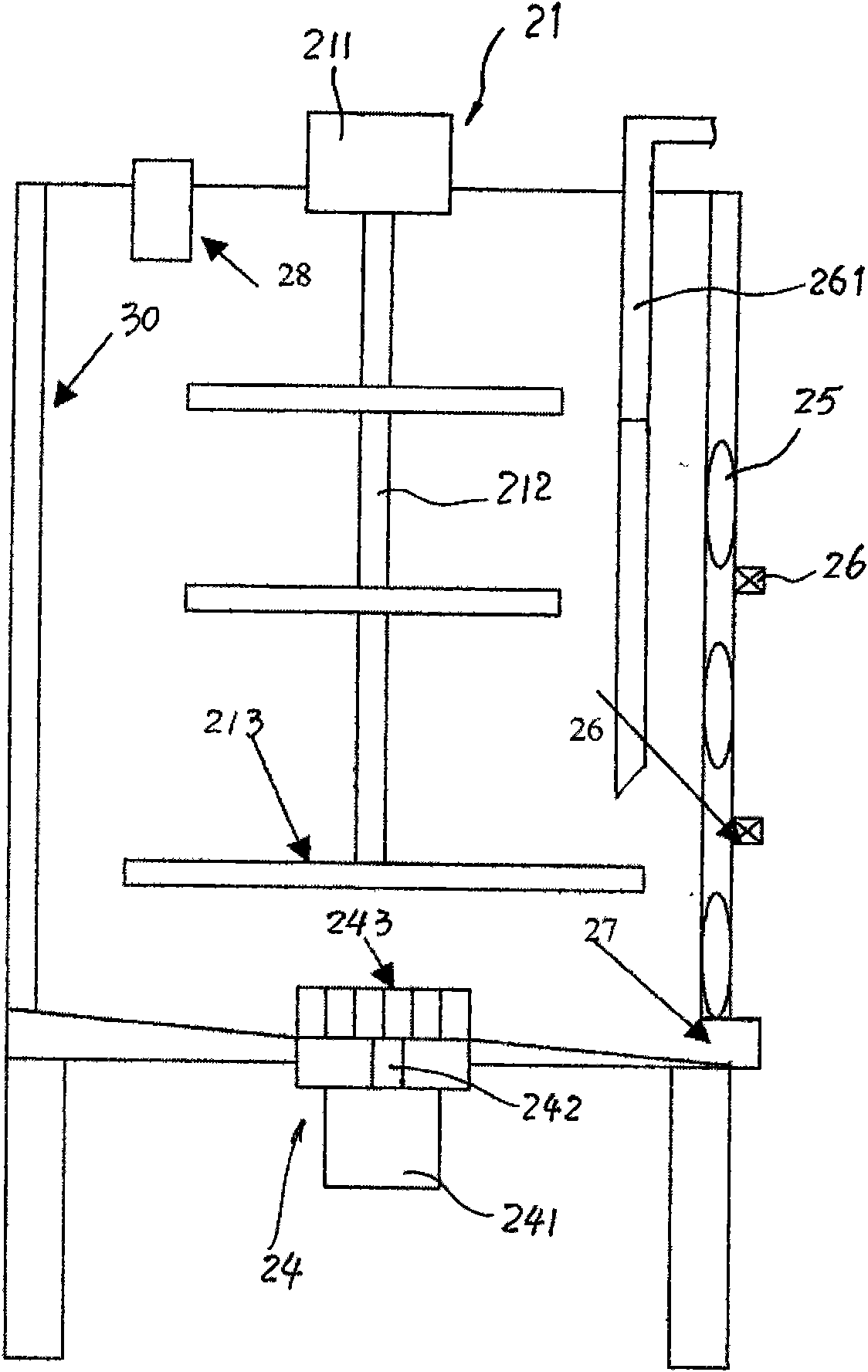 Device for de-sugaring and processing dairy product