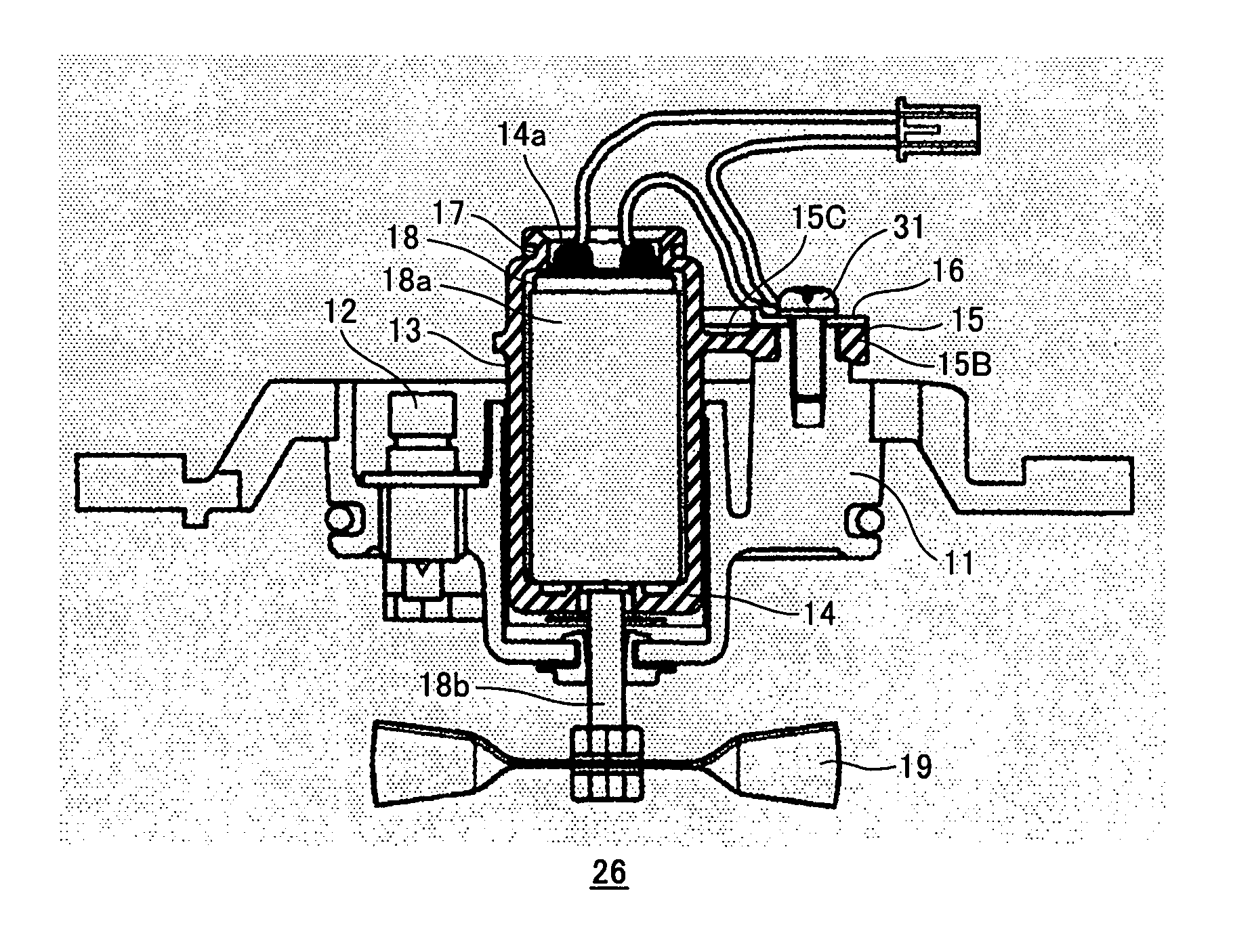 Combustion type power tool having motor suspension arrangement