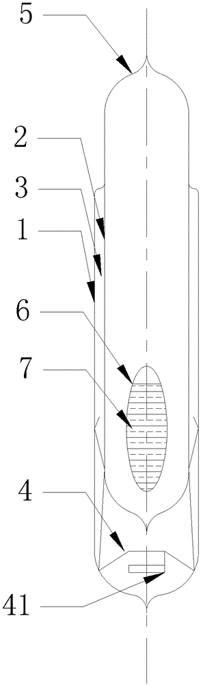 Glass heat pipe with solid-liquid working medium package and manufacturing method thereof