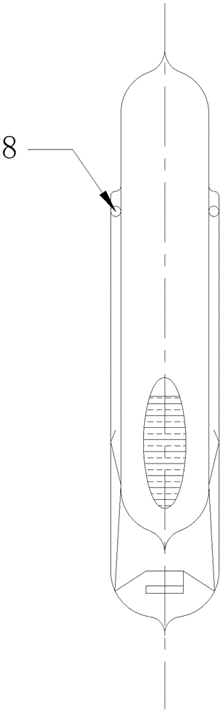 Glass heat pipe with solid-liquid working medium package and manufacturing method thereof