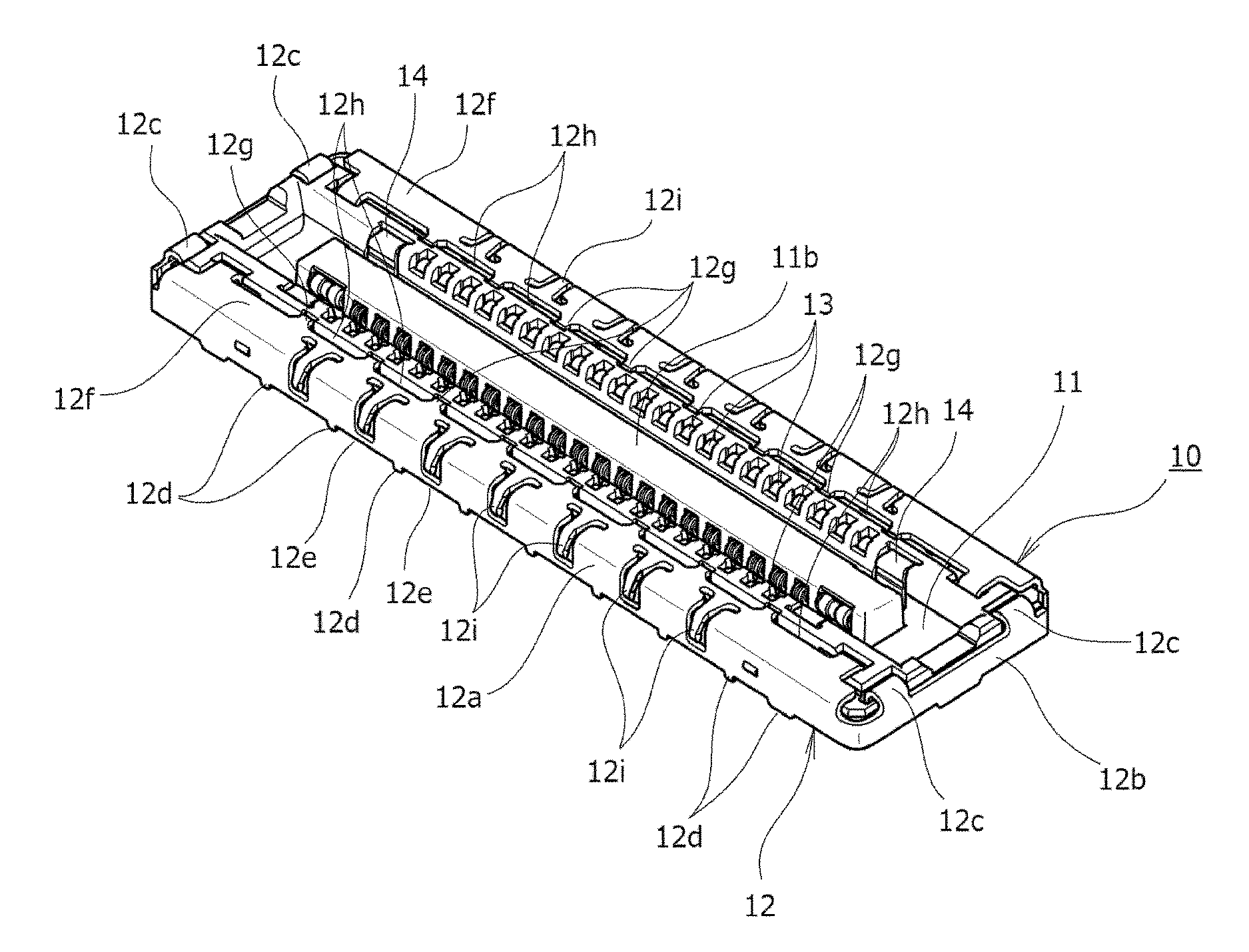 Board-connecting electric connector