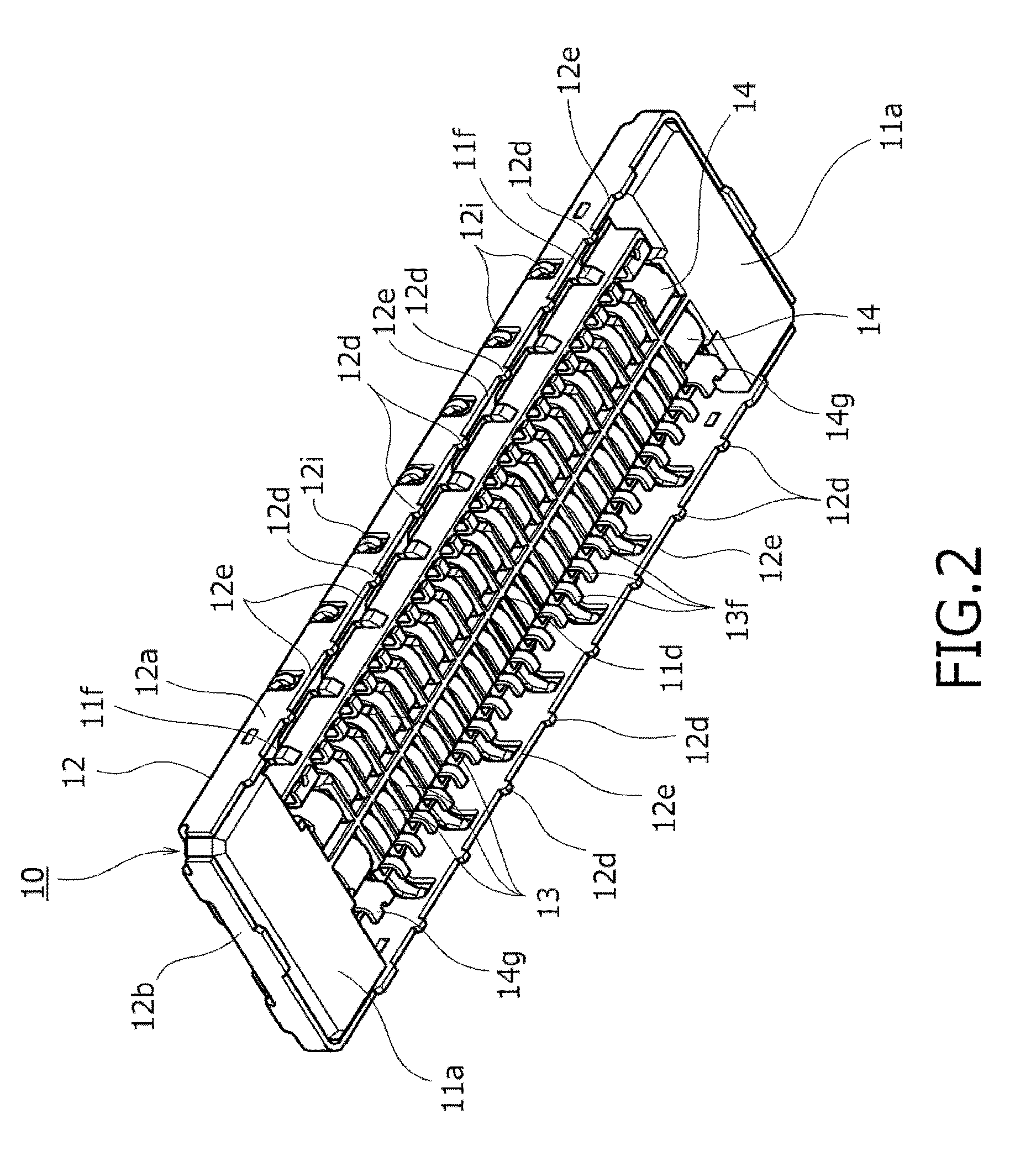 Board-connecting electric connector