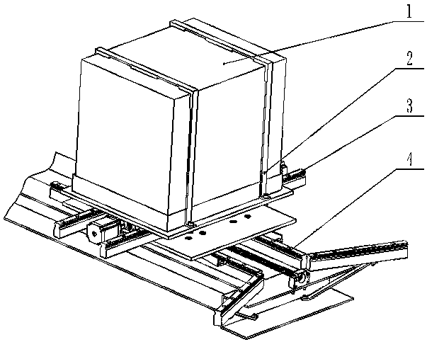 Electric tractor gravity center adjusting device