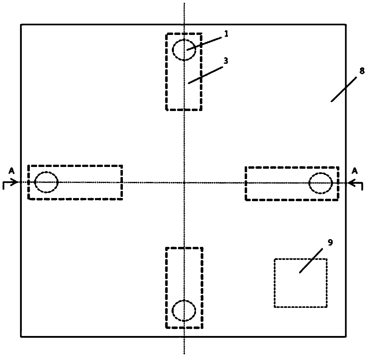 Single-point weight metering system, weighing device and weighing method