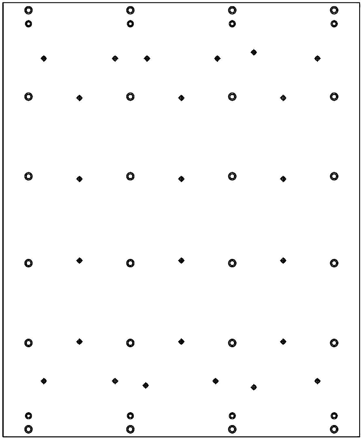 High-efficiency porous silencing plate punching die