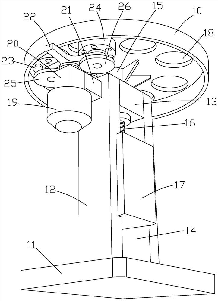 A stamping device for pipe fitting mold production