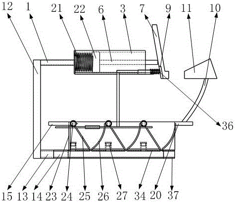 Airflow partition type arc extinguishing mechanism of power circuit breaker