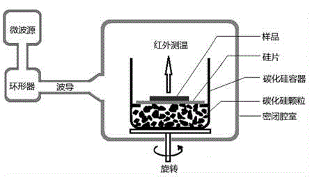 Method for preparing silicon quantum dot films through microwave annealing