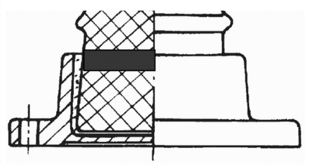 Reference test block for detecting high-voltage strut porcelain insulator ultrasonic phased array