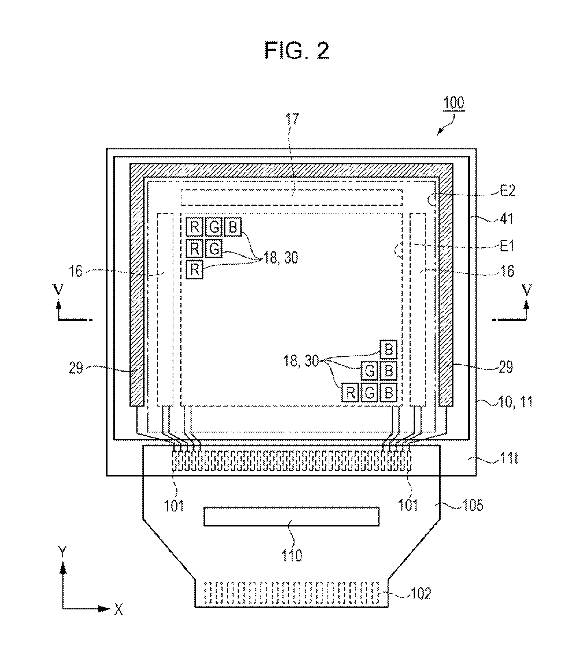 Organic el device and electronic apparatus