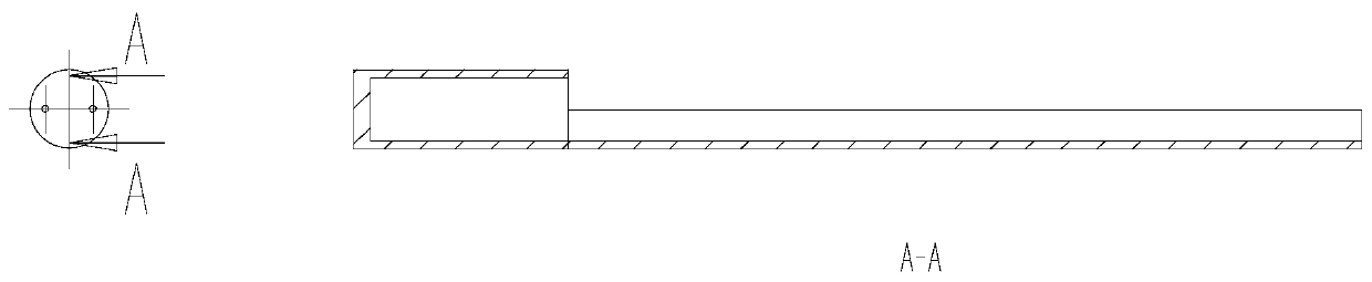 Simple small projectile launcher enabling projectile to obliquely enter water at medium and low speeds