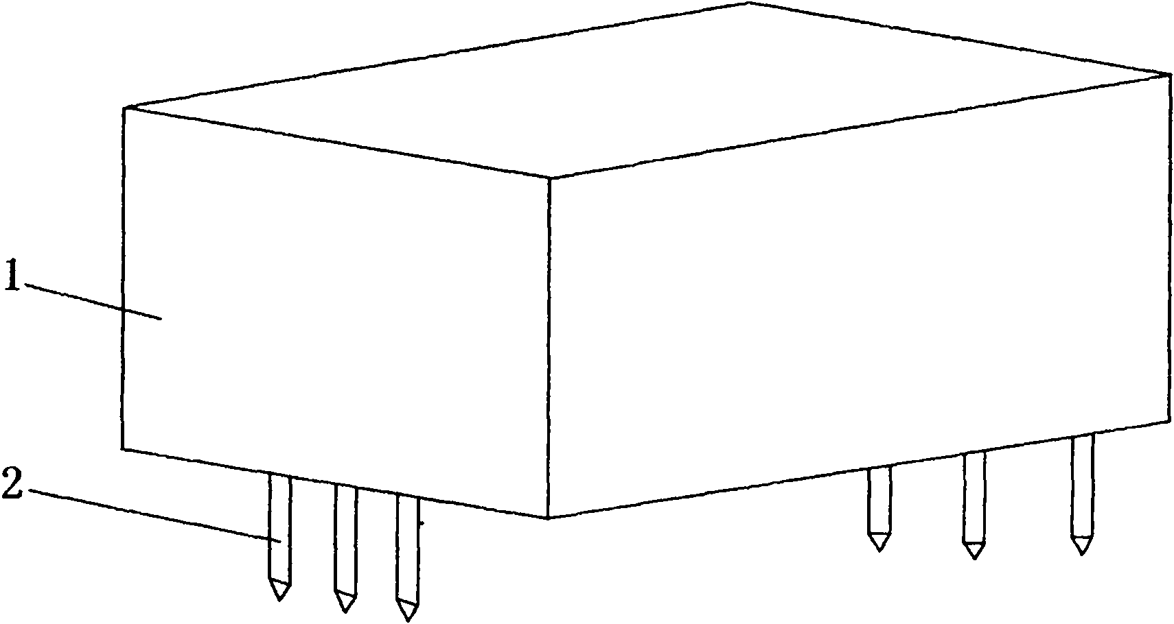 Modular power supply for insulating fixed symmetrical output high voltage