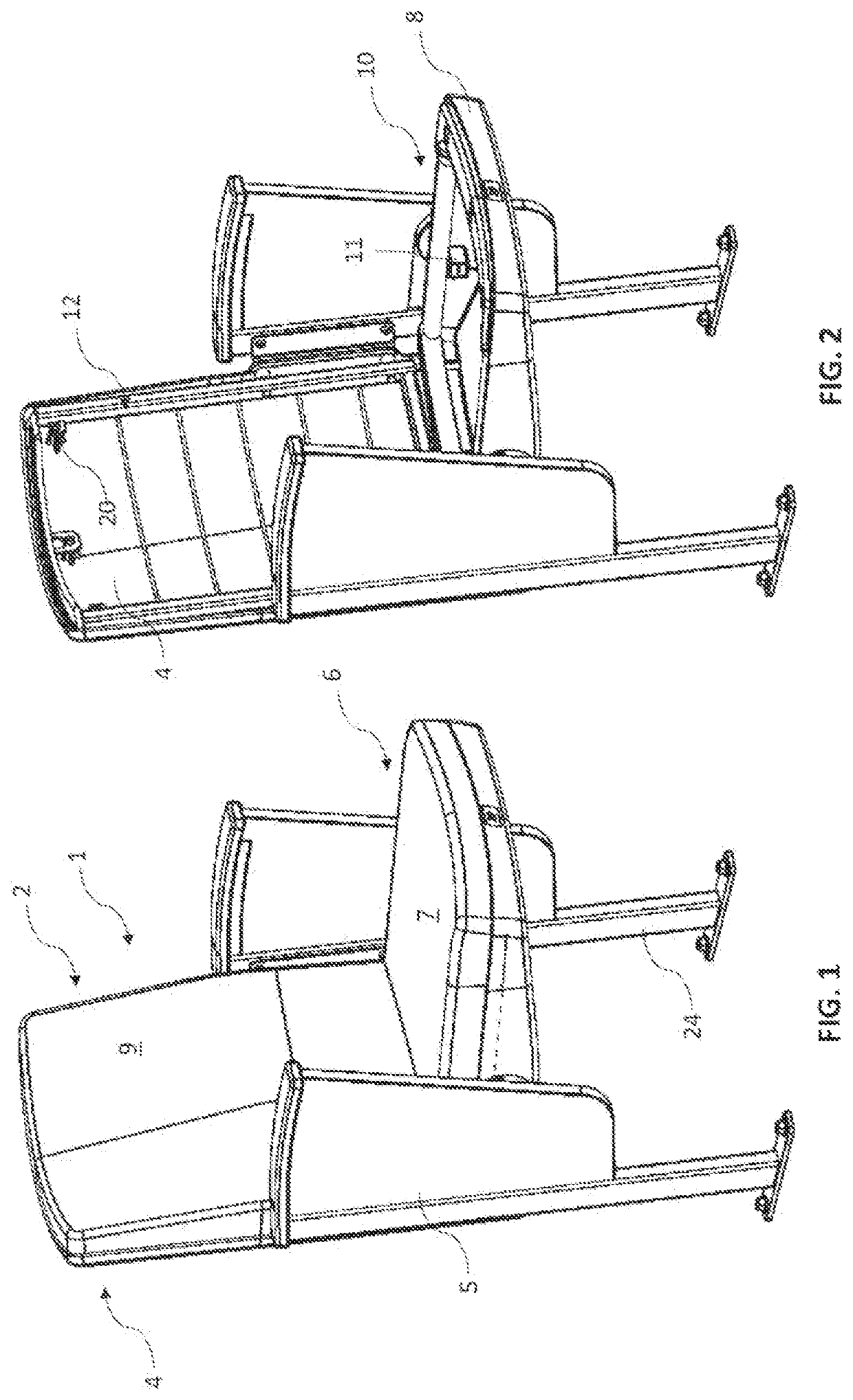 Chair with molded panel