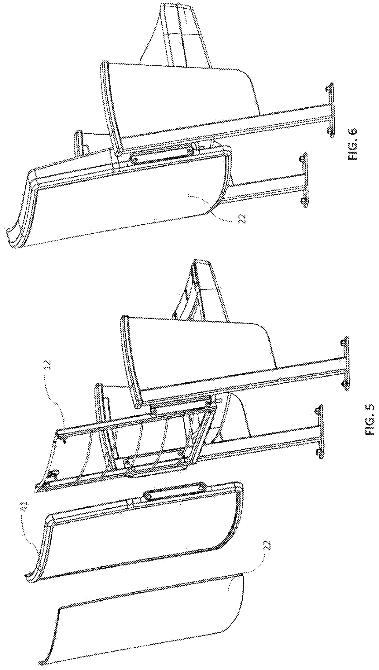 Chair with molded panel