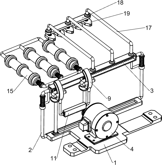 Abdomen massage rehabilitation device for pediatrics