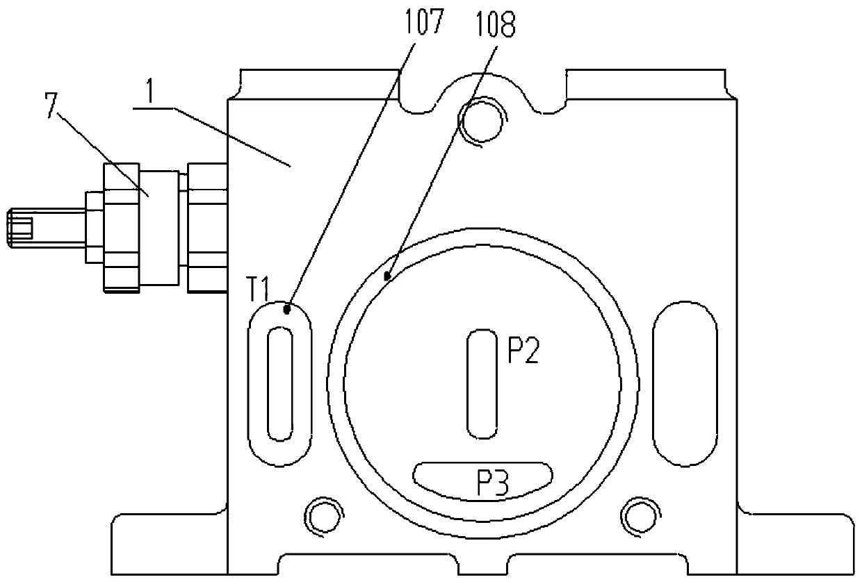 an oil inlet valve