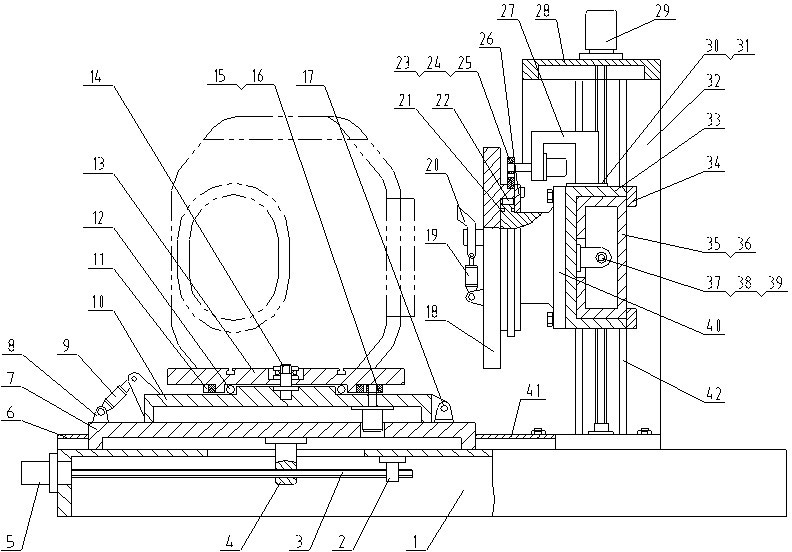 Casting flange flash push boring machine