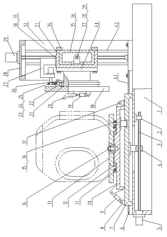 Casting flange flash push boring machine