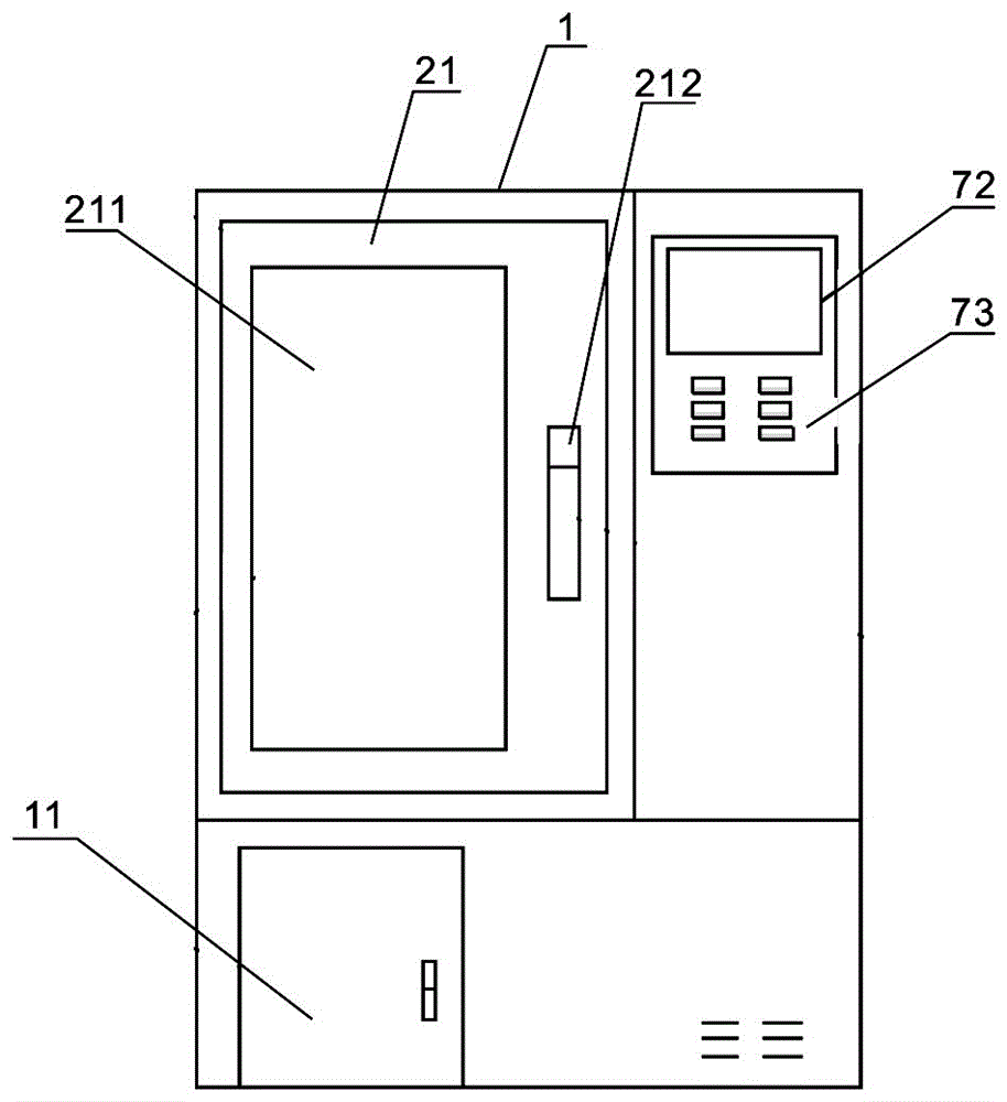 Device for testing material aging of seal rings