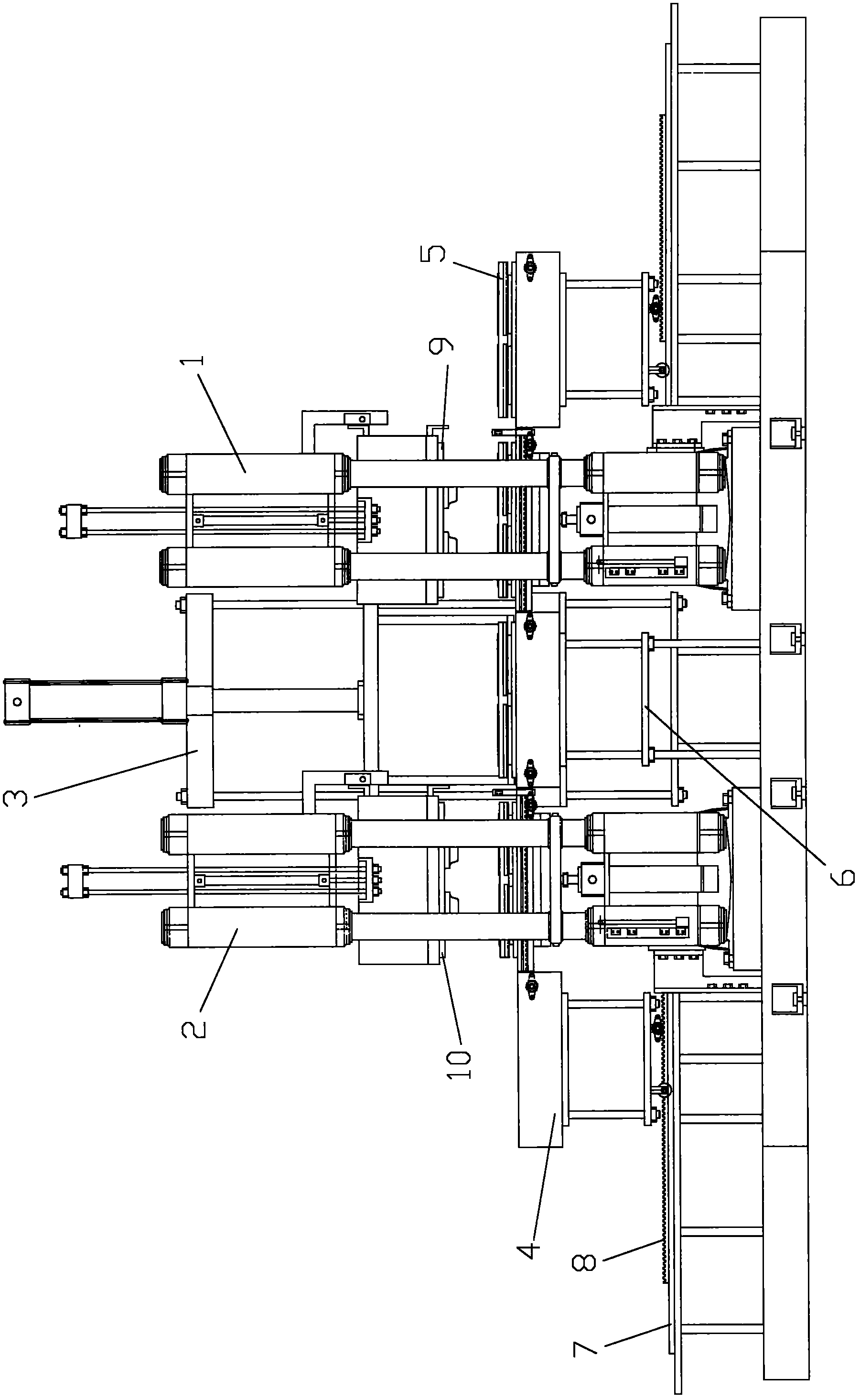 Rubber diaphragm circular vulcanizing device for brake chamber in automobiles